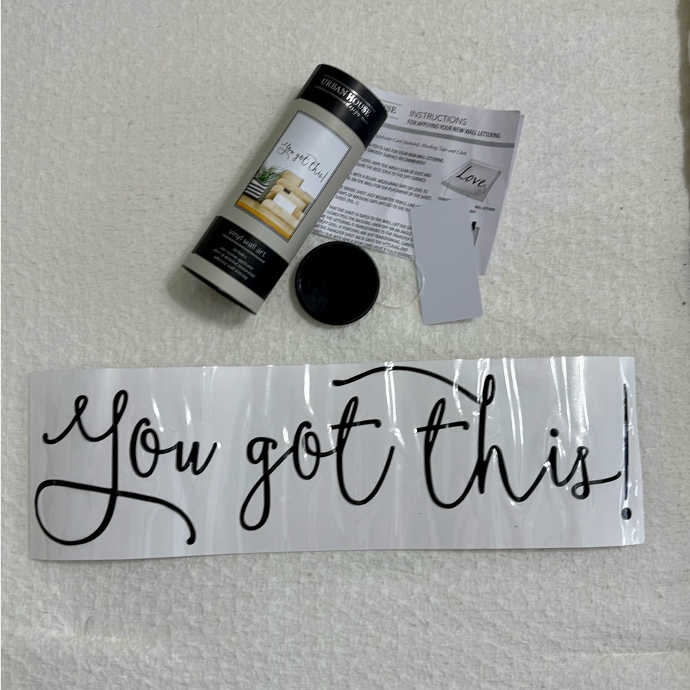 Black and White Wall Decal Set